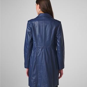 METROSTYLE 100% Leather Jacket-Size 10- Purple